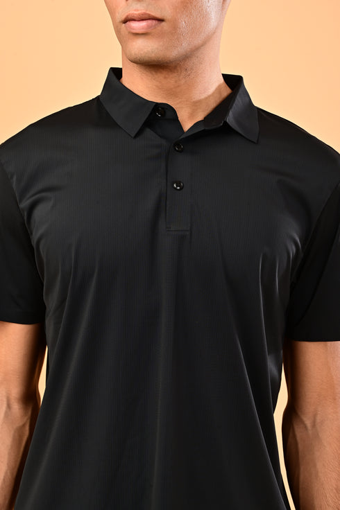 Airdry Polo- Black