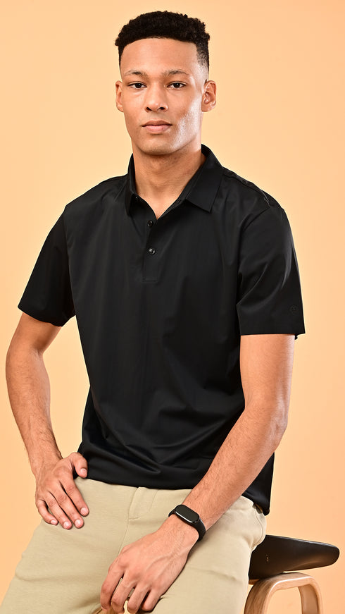 Airdry Polo- Black