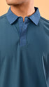 Waffle Polo- Viking Blue