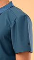 Waffle Polo- Viking Blue