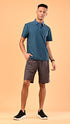 Waffle Polo- Viking Blue
