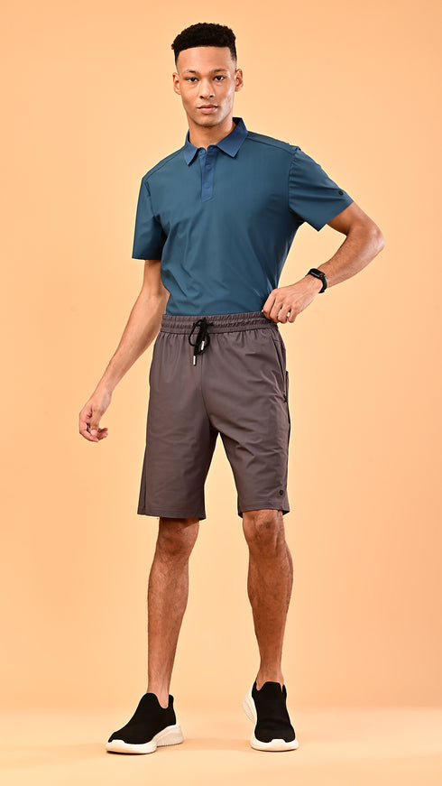 Silk Shorts- Brown
