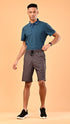 Silk Shorts- Brown