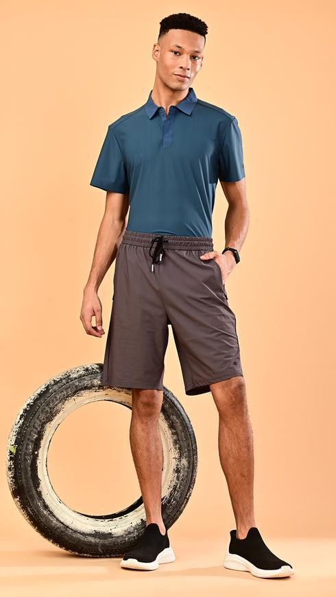 Silk Shorts- Brown