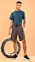 Silk Shorts- Brown