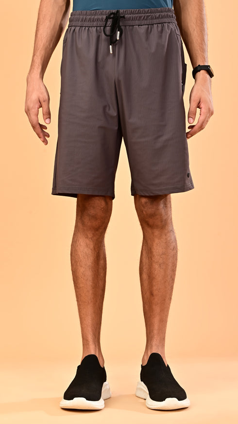 Silk Shorts- Brown