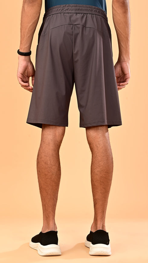 Silk Shorts- Brown