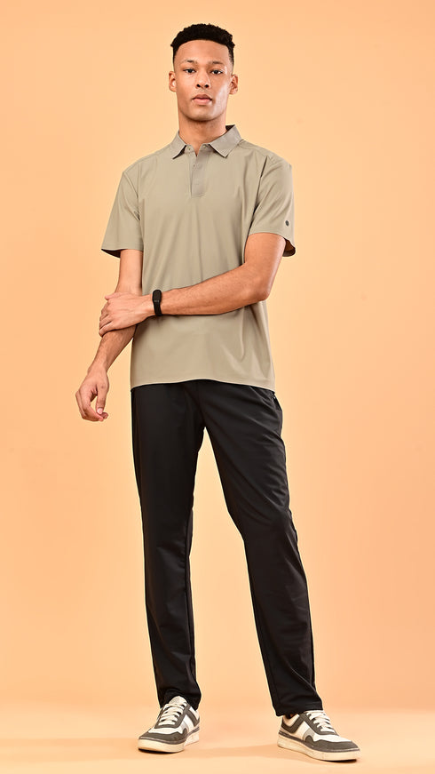 Waffle Polo- Sand Beige