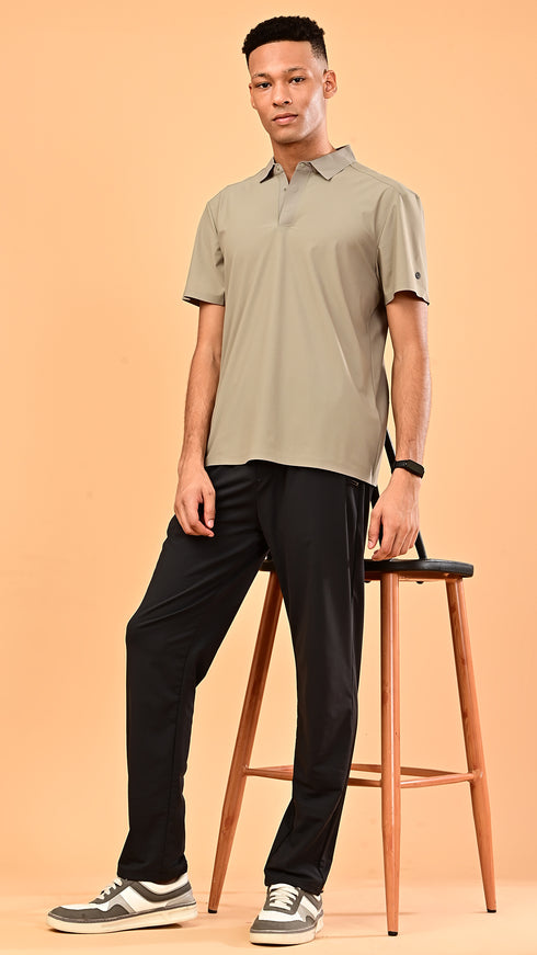 Waffle Polo- Sand Beige