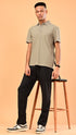 Waffle Polo- Sand Beige