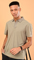 Waffle Polo- Sand Beige