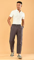 Stretchable Linen Pants- Brown