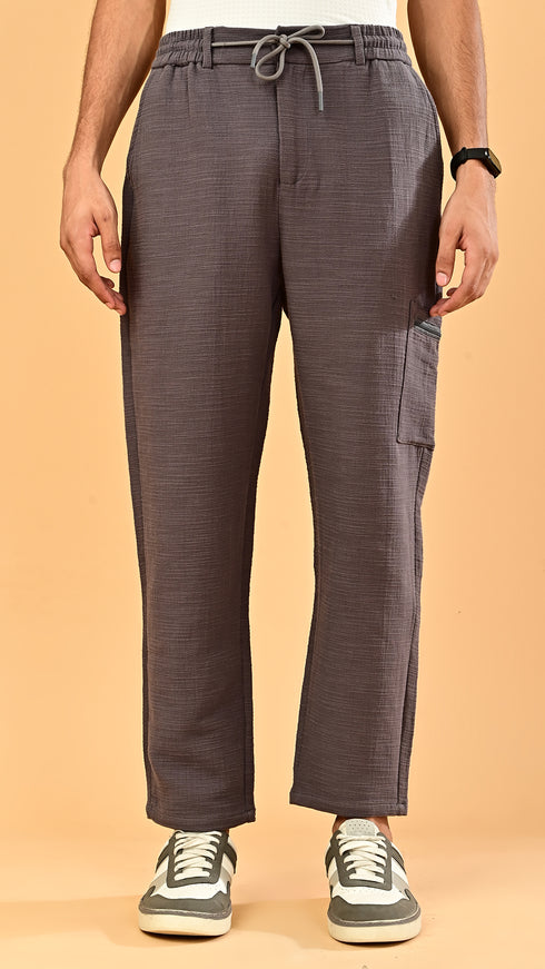 Stretchable Linen Pants- Brown