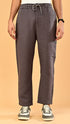 Stretchable Linen Pants- Brown