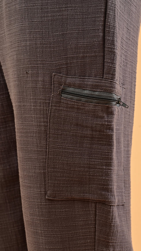 Stretchable Linen Pants- Brown