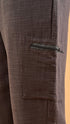 Stretchable Linen Pants- Brown