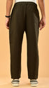 Stretchable Linen Pants- Olive