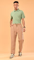 Stretchable Linen Pants- Tan