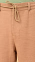 Stretchable Linen Pants- Tan
