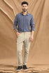 Stitchless Textured Stripe Shirt In Greige