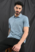 Honeycomb Texture Polo In Soft Ochre