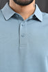 Honeycomb Texture Polo In Soft Ochre