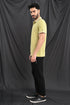Honeycomb Texture Polo In Soft Ochre