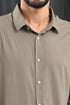 STITCHLESS TEXTURED STRIPE SHIRT IN SLATE BLUE