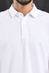 Honeycomb Texture Polo In White