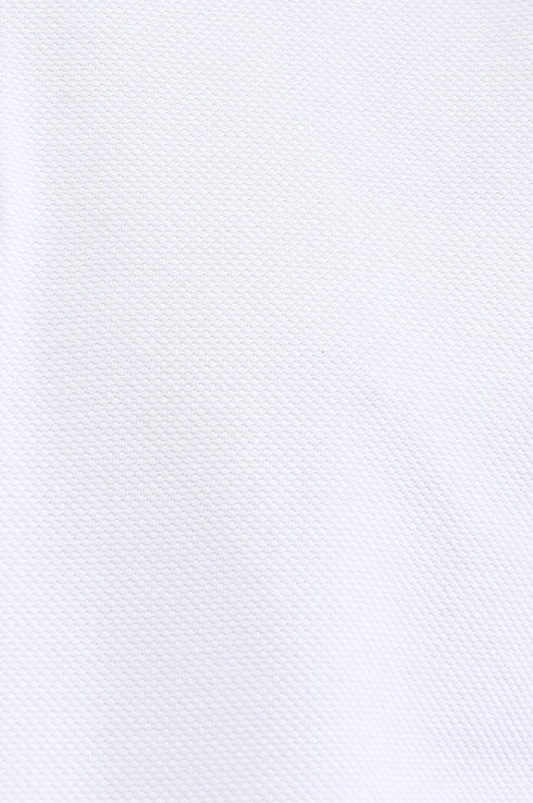 Honeycomb Texture Polo In White