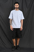 Oversized Textured Tee In Soft Ecru