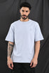 Oversized Textured Tee In Soft Ecru