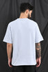 Oversized Textured Tee In Soft Ecru