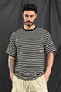 Oversized Stripe Tee In Black & White