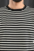 Oversized Stripe Tee In Black & White