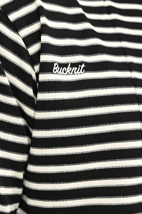 Oversized Stripe Tee In Black & White