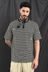 Oversized Stripe Tee In Black & White
