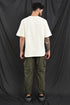 Oversized Textured Tee In Soft Ecru