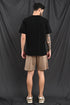 Mercerized Cotton Slim Fit Tee In Jet Black