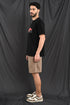 Mercerized Cotton Slim Fit Tee In Jet Black