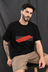 Mercerized Cotton Slim Fit Tee In Jet Black