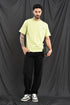 Mercerized Cotton Slim Fit Tee In Soft Lime