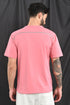 Mercerized Cotton Slim Fit Tee In Salmon Pink