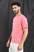 Mercerized Slim Fit Graphic Tee In Steel Blue