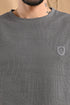 Oversized Textured Tee In Soft Ecru