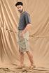 "AA" Cargo Shorts In Warm Taupe