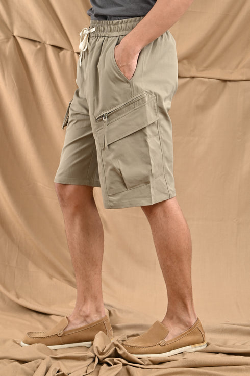 "AA" Cargo Shorts In Black