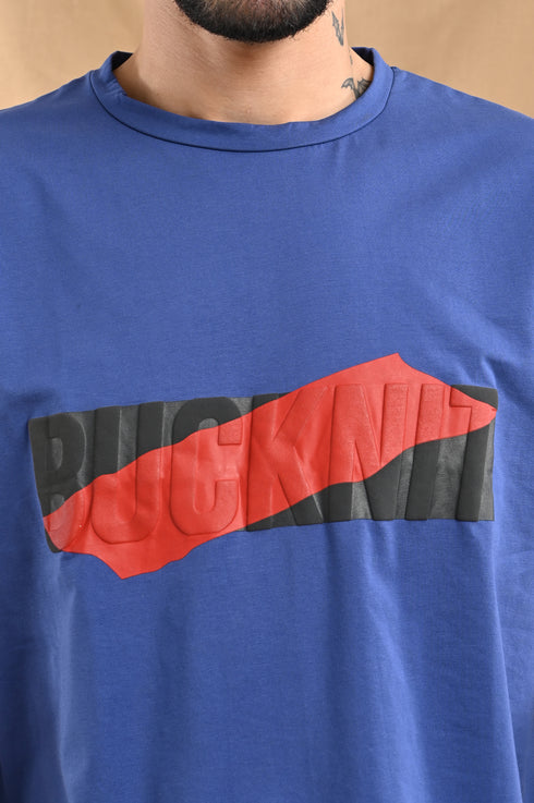 Mercerized Cotton Slim Fit Tee In Royal Blue