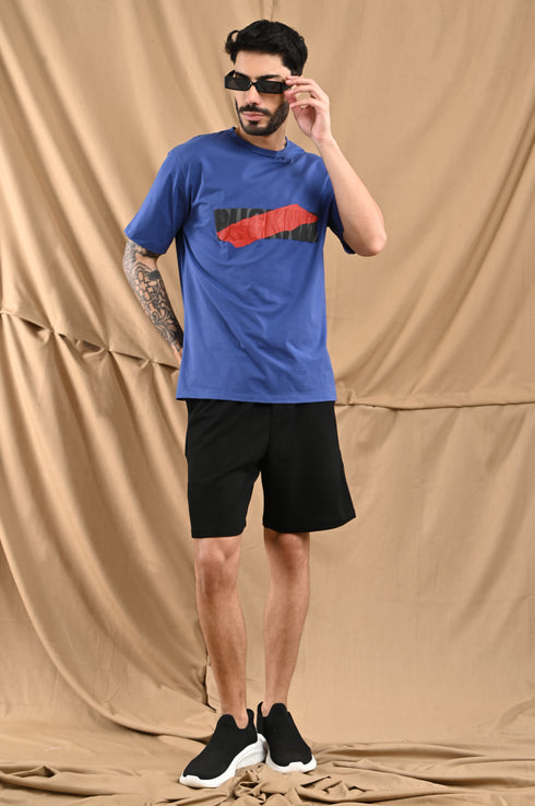 Mercerized Cotton Slim Fit Tee In Royal Blue