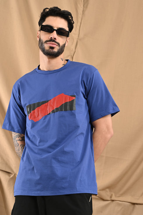 Mercerized Cotton Slim Fit Tee In Royal Blue